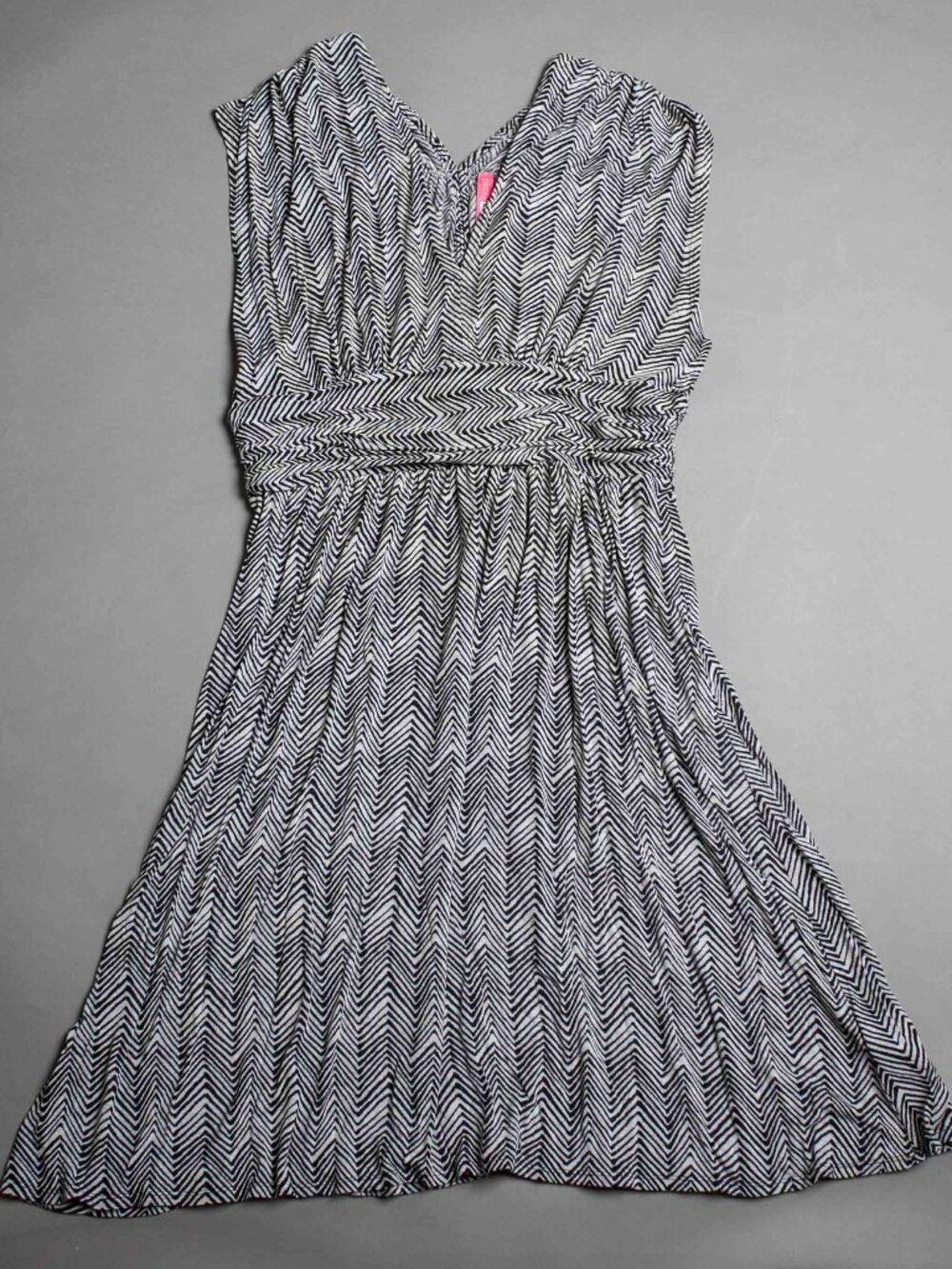 Plenty by Tracy Reese Black & White Sleeveless Dress in Size Large